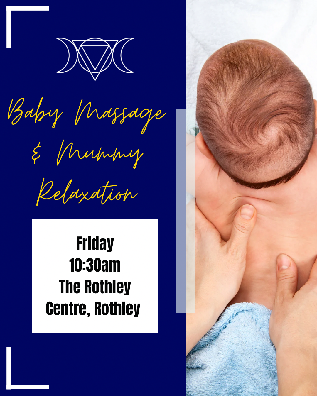 Baby massage class session